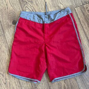 Elie Tahari Men's Swim Shorts  Trunks Red Size Small